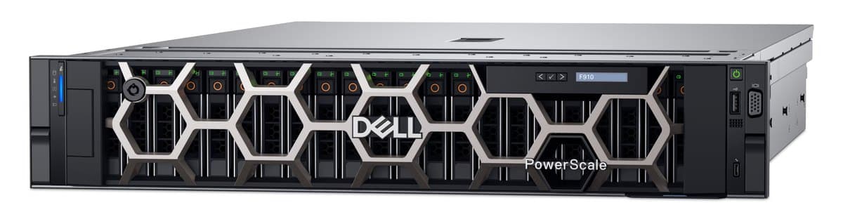 Dell PowerScale F910 2U All-Flash NVMe Node (24x 15.36TB TLC): Dell Technologies hardware