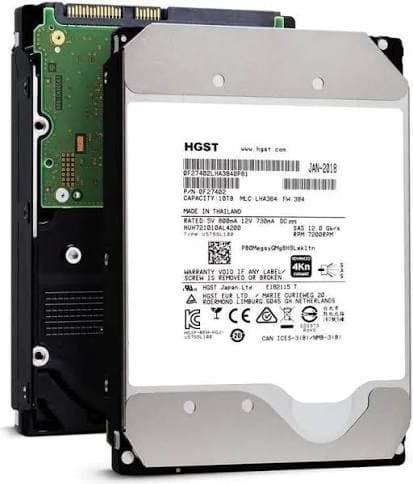 Hitachi HGST Ultrastar He10 8TB 7200 RPM 12Gb/s SAS 512e 3.5"-inch Enterprise Hard Drive