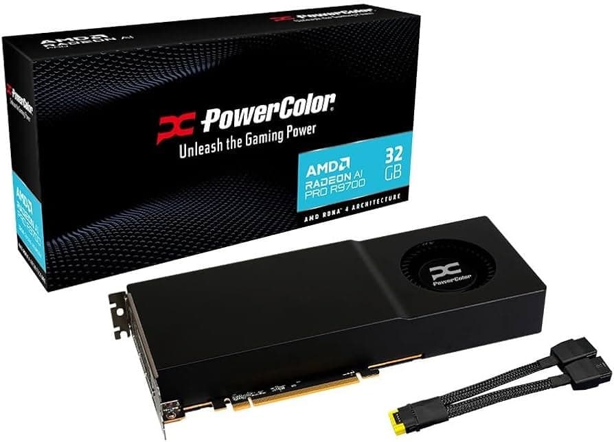 PowerColor PowerColor Radeon AI PRO R9700S 32GB GDDR6 GPU
