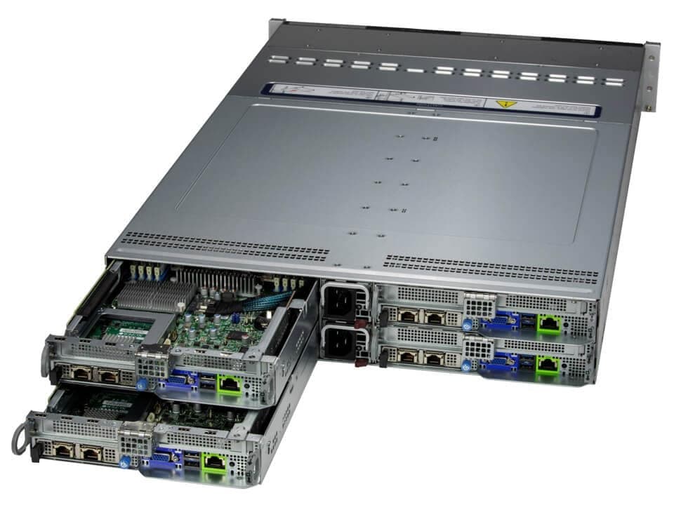 Supermicro BigTwin SYS-221BT-HNTR (2U 4-Node Intel Xeon): Supermicro hardware